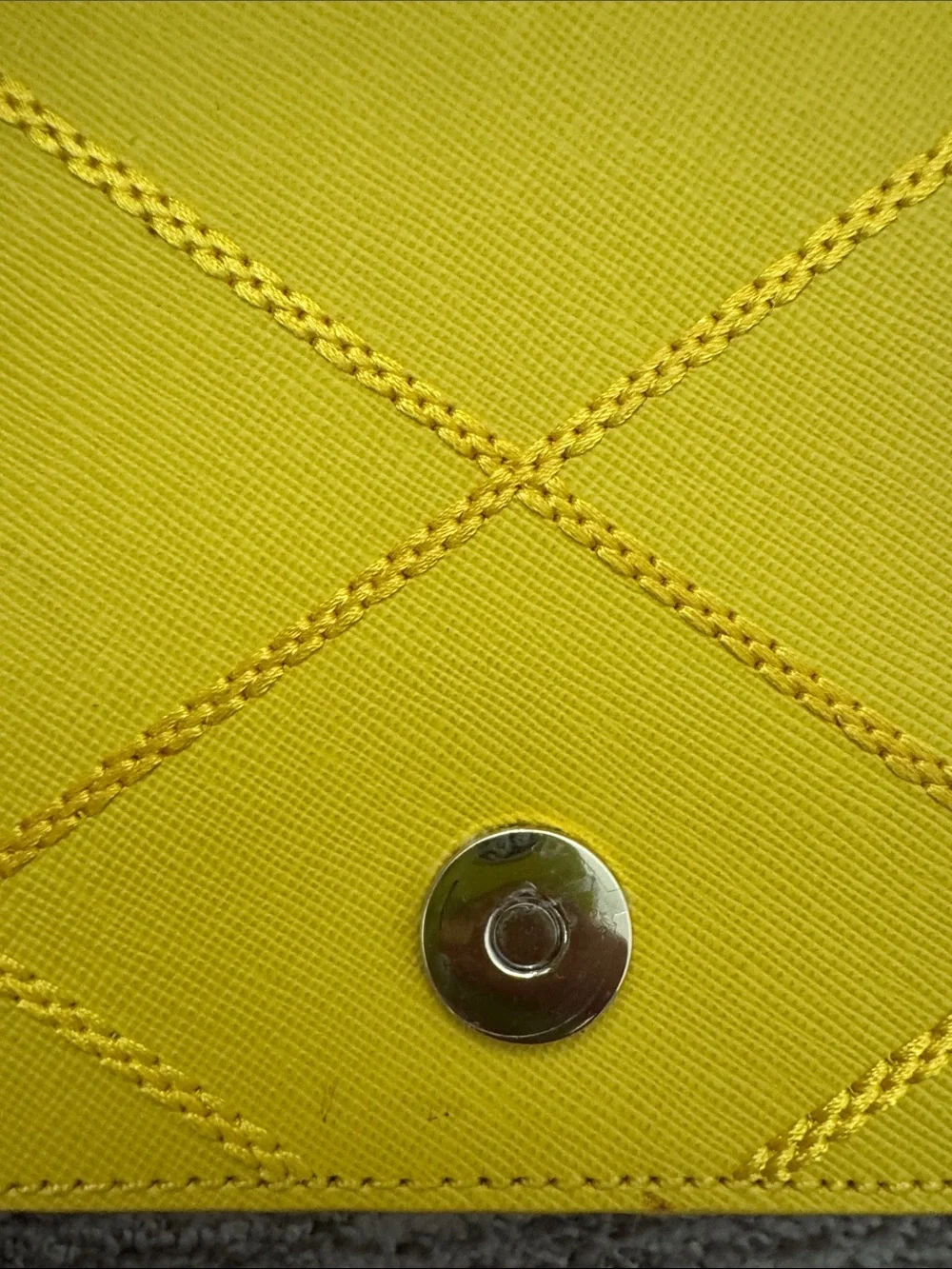 Tory Burch Bright Yellow Quilted Chain Shoulder Bag
